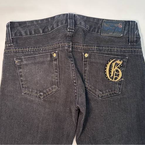 Guess ‎ Jeans Womens Black Denim Slim Fit Low Rise Stretch Dark Wash Size 26