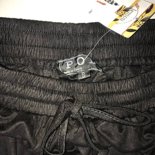 POL  Joggers/ Lounge Pants in Black Sz S BNWT Wide Leg Drawstring Waist Boutique