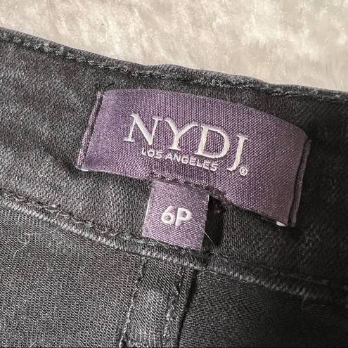 NYDJ  Petite Marilyn Straight Black Jeans