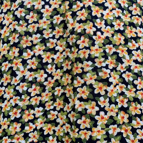 Petite Sophisticate Vintage  Boho Floral Print Flowy Midis Skirt