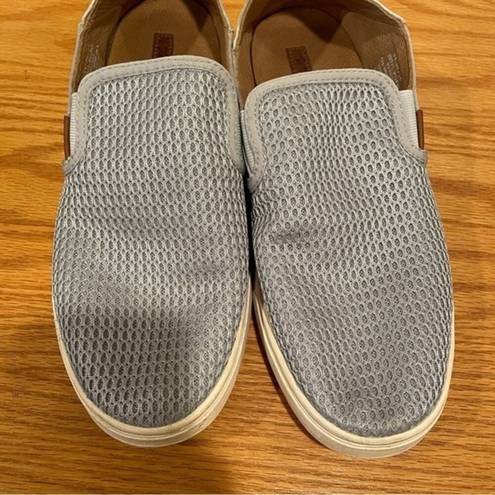 Olukai  Pehuea Gray Blue Mesh Slip On Convertible Sneakers Shoes Women's 9.5