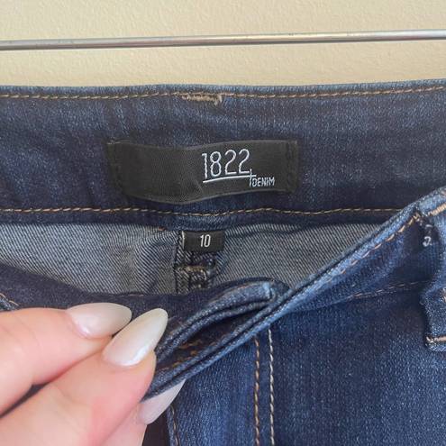 1822  Indigo Wash Denim Bermuda Shorts Size 10