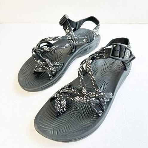 Chacos Chaco Zvolv X2 Sport Outdoor Sandals WOMENS SZ 10 Black White Adjustable Casual