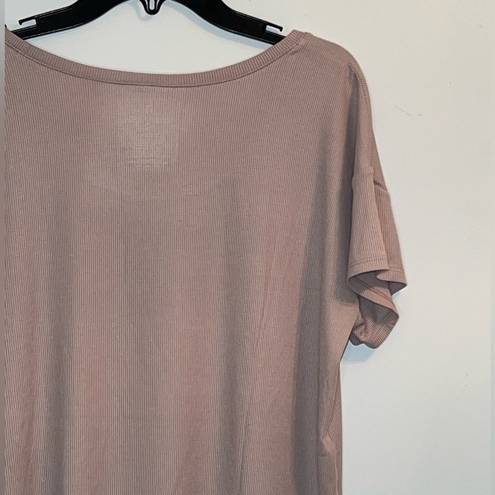 Second Skin Tommy John  Sleep Loungewear Ribbed T-Shirt Light Pink X-Small NWT