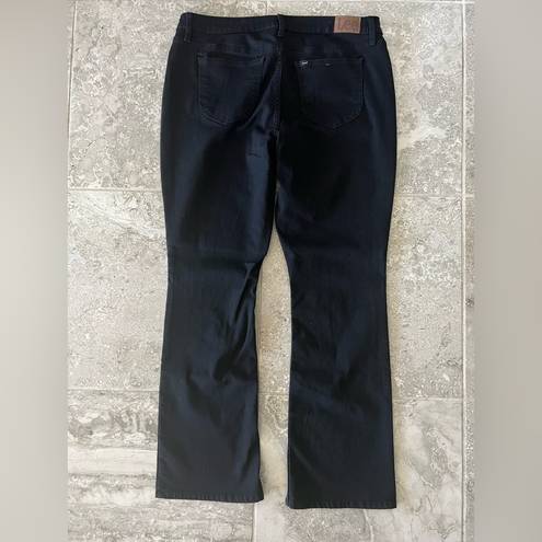 Lee  Reg Fit Bootcut Mid-Rise Jeans in Black, Size 18M