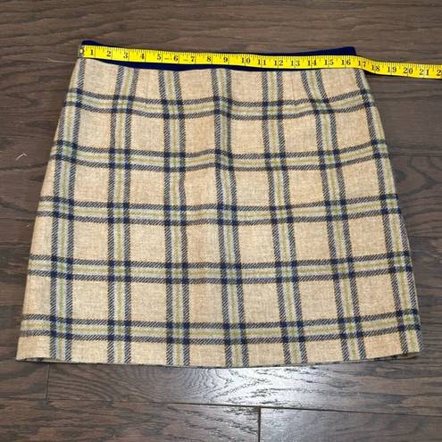 The Moon Boden Blue and Gray British Tweed by Skirt Size 10 R