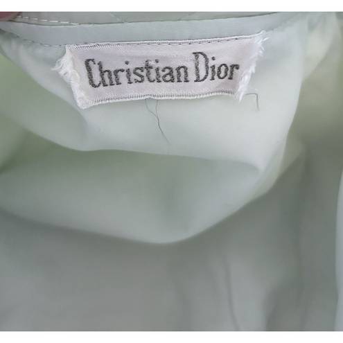 Christian Dior  Intimates Quilted Robe Size Small Aqua Color PLEASE READ