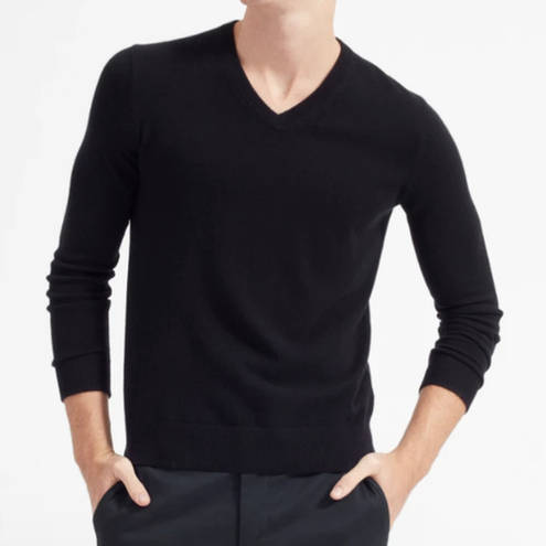 Everlane  Cashmere Sweater V Neck Dark Navy Blue NEW Mens Size Small