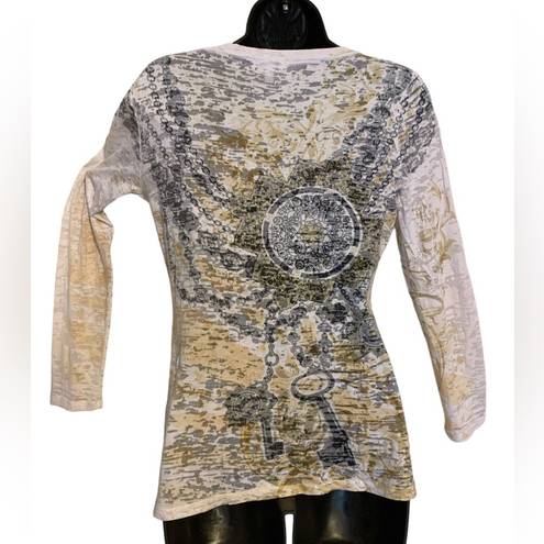 Cache Ladies ’ Long Sleeve Top Beautifully Detailed Worn Once! LIKE NEW