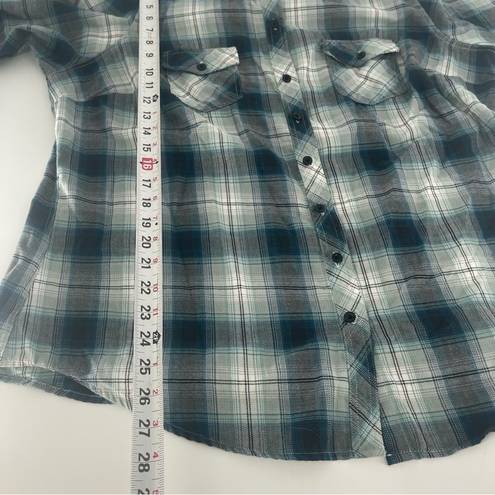 Disney  “Take Me To Neverland” Plaid Print Flannel Top