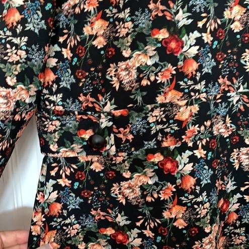 ZARA  Floral Peplum Top 