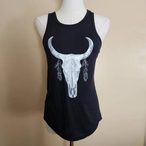 Grayson Threads Black Desert Skull Tank Top, Women's XS