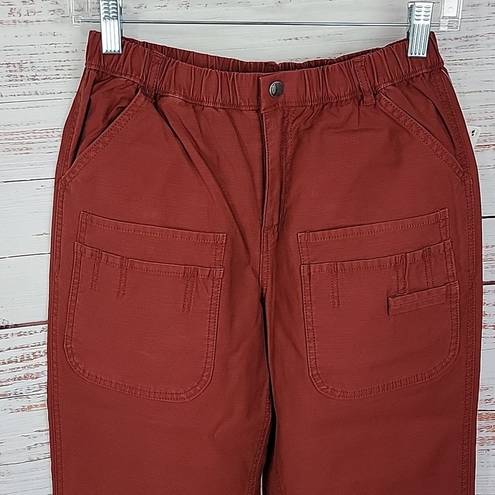 Free People Movement  Garnet Red Voyage High-Rise Cargo Women's Pants Size Small