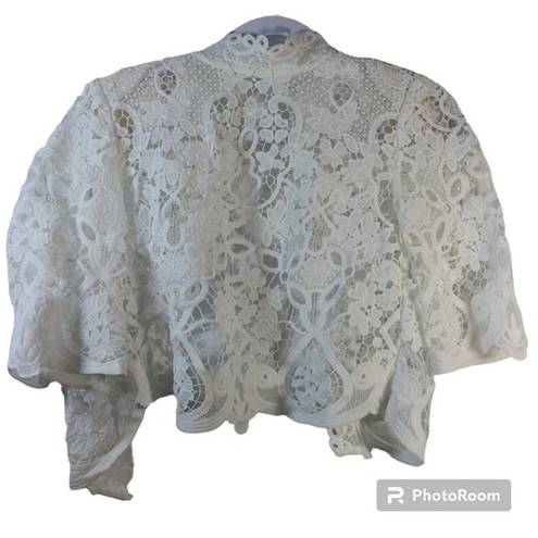 Asilio  The Mind Fall Top White Lace Crop Topper Size 4