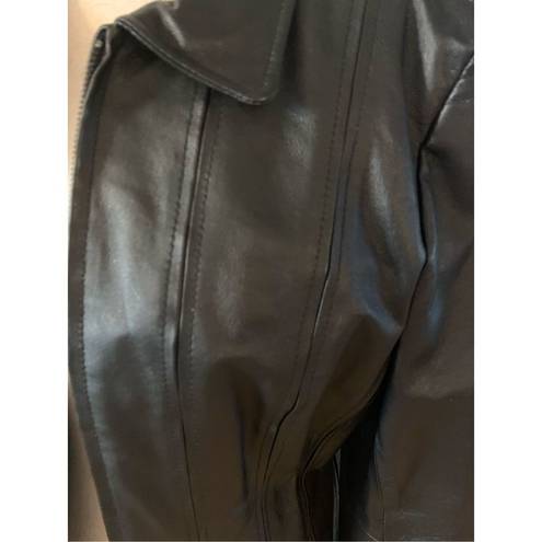 Moda  International leather jacket black size medium