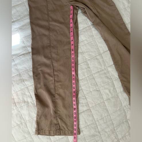 Young Fabulous and Broke  100% Tencel Light Brown Wide Leg Pants - Small