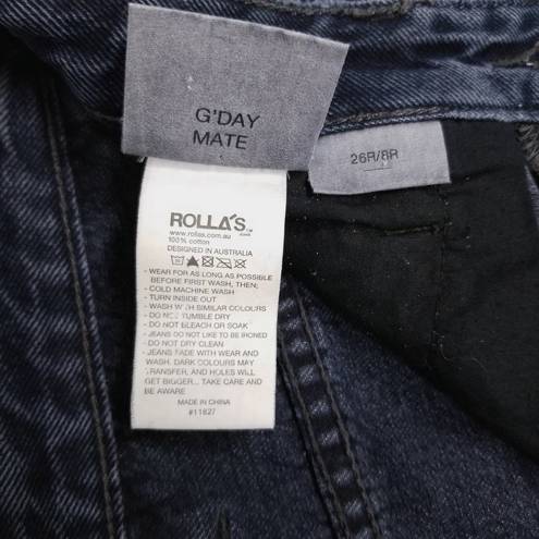 Rolla's  Dusters High Rise Relaxed Fit Jeans Dark Gray Sz 26