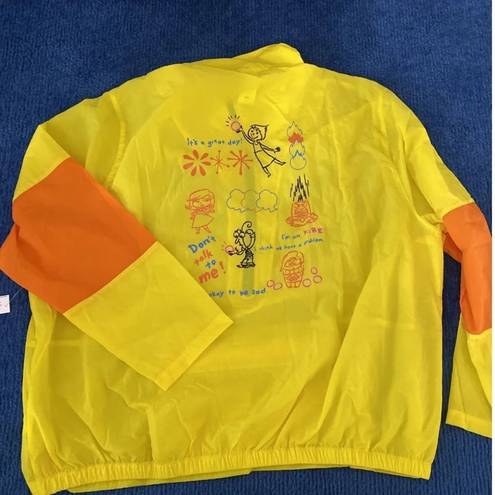 Disney  Pixar Inside Out Windbreaker Yellow Adult 2XL NWT