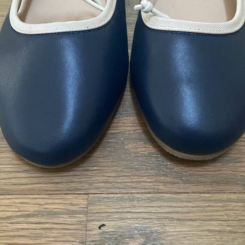 Jack Rogers Serena Ballet Flats Navy Size 8M