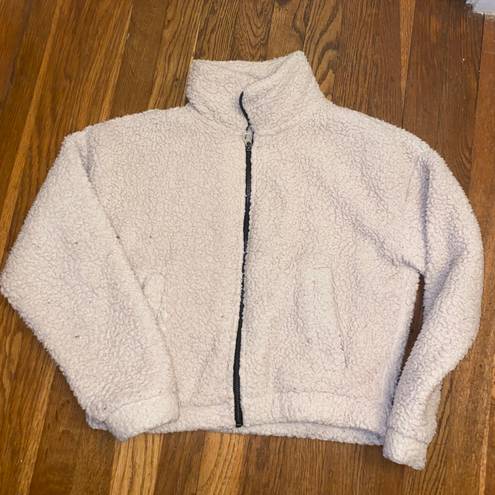 American Eagle Outfitters tan sherpa jacket