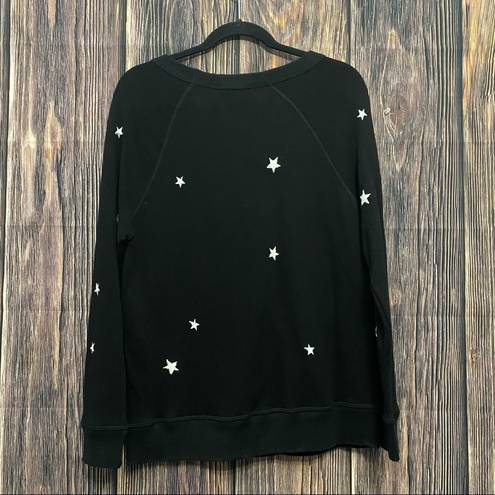 n:philanthropy  | black star embroidered sweatshirt