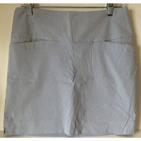 Krass&co SC &  Skort size medium blue and white pin stripes