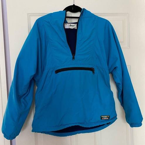 L.L.Bean  Blue Hooded Windbreaker Vintage Jacket | S