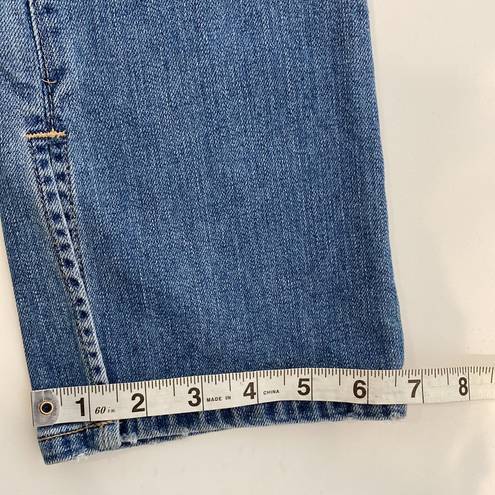 AG Adriano Goldschmied  The Jodi Crop Denim Blue Jeans Flare Slit Hem EUC Sz 25