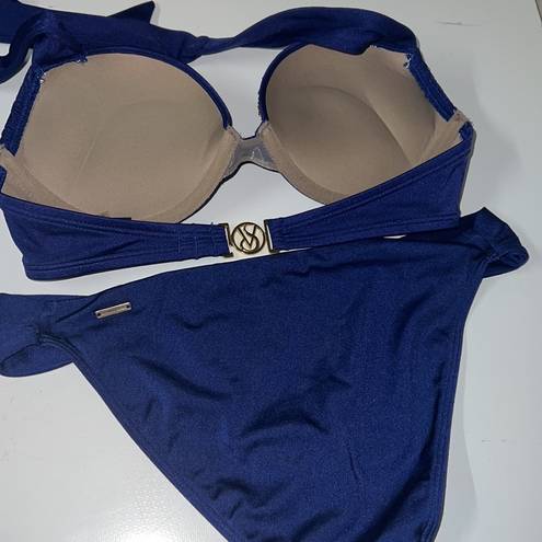 Victoria's Secret Victoria Secret Swim Bikini Set 32B Embellished Bombshell Push Up Adds RARE