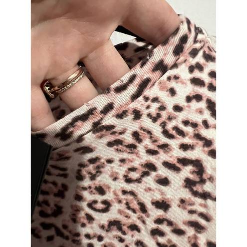 n:philanthropy  Belle Pink Leopard Sleeveless Bodysuit