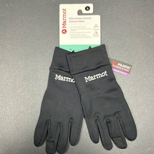 Marmot New  power stretch women glove black touchscreen compatible med/large