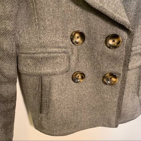 Banana Republic  Double Breasted Peacoat Gray