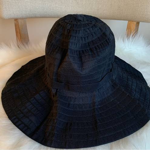 Pacific&Co The Hatter  Black Woman’s Wide Brim Floppy Hat