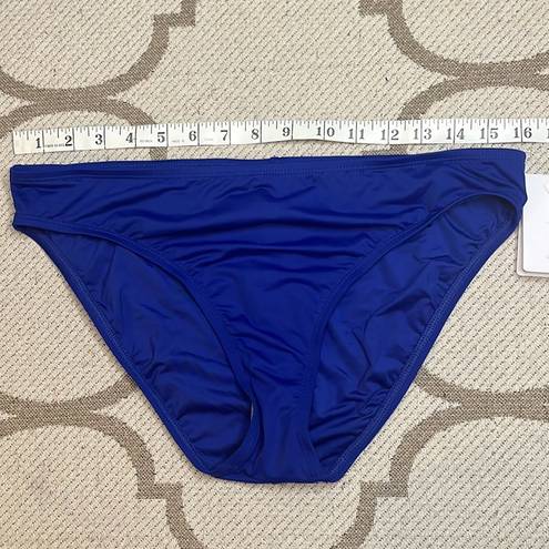 La Blanca  solid blue full coverage bikini bottoms