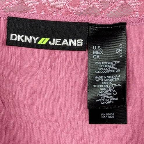 DKNY  Jeans Pink  Lace Cami Size S