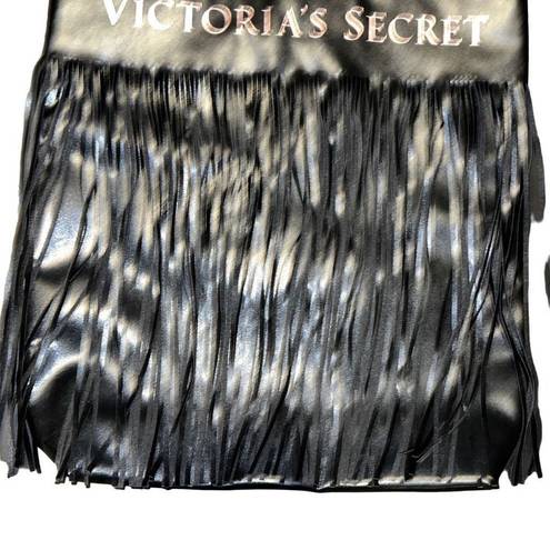 Victoria's Secret Victoria Secret Black Fringe Shoulder Bag