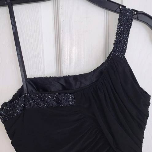 Laundry by Shelli Segal  Black Beaded Dress