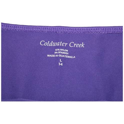 Coldwater Creek purple cami with velvet straps size L