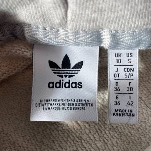 Adidas Women's Cropped Sweatshirt Gray Old Logo Size Small