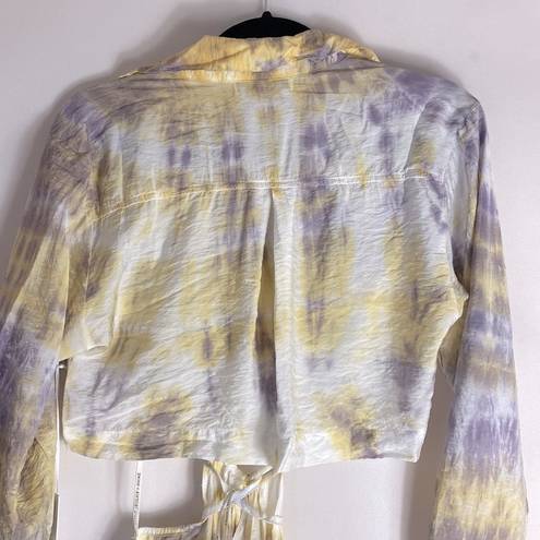 Young Fabulous and Broke  Derby purple and yellow tie dye dress small NWT