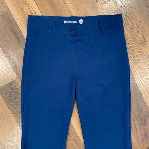 Betabrand Womens Blue Cropped Stretch Yoga Pants Petite Size Small