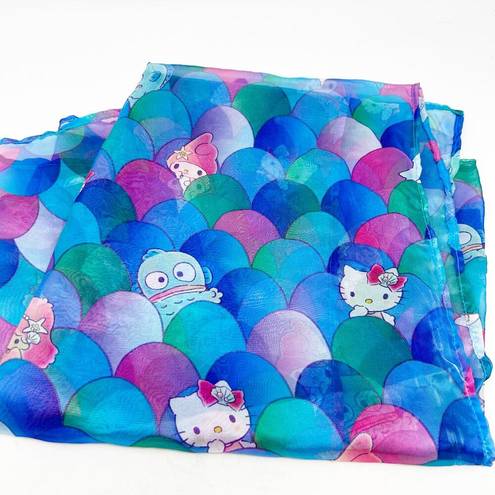 Sanrio LOOT CRATE x  Splash Mermaid Scales Hello Kitty Printed Sarong Scarf