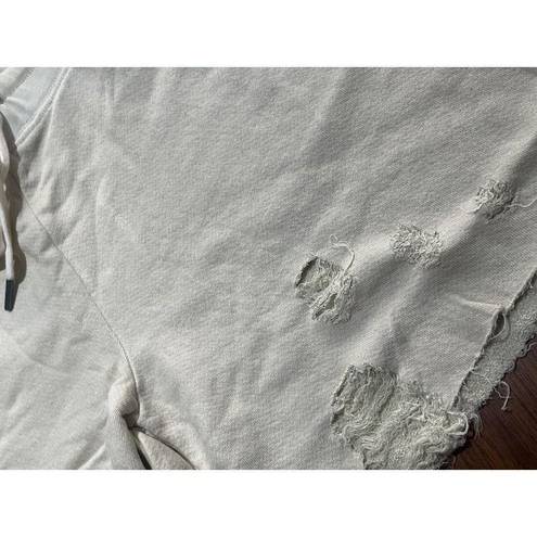 n:philanthropy  Coco Distressed Shorts in Vintage Bone Small New