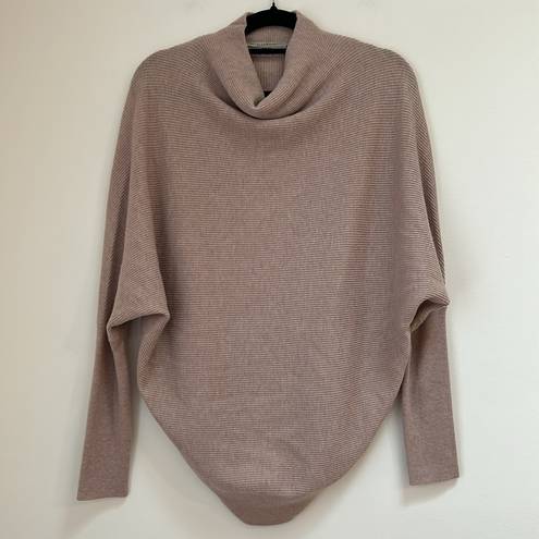 ALLSAINTS  Ridley Funnel Neck Cashmere and Wool Sweater-Shell Pink Size medium