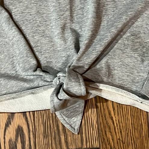 Cinq à Sept  Parker Knotted Tie Pullover Crop Cropped Sweatshirt B18