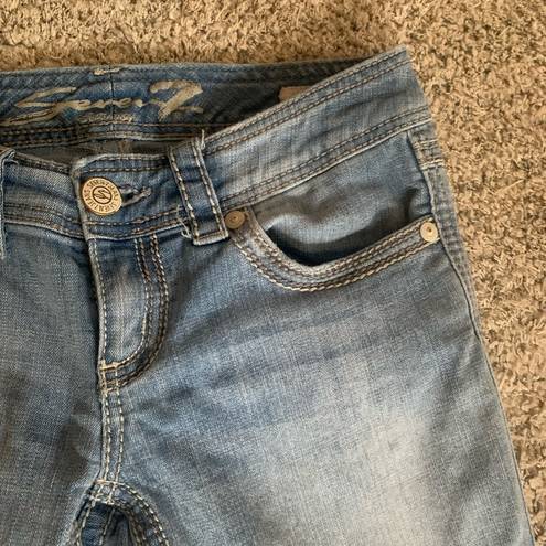 Seven7  Jeans | light wash Embellished slim straight jeans size 4