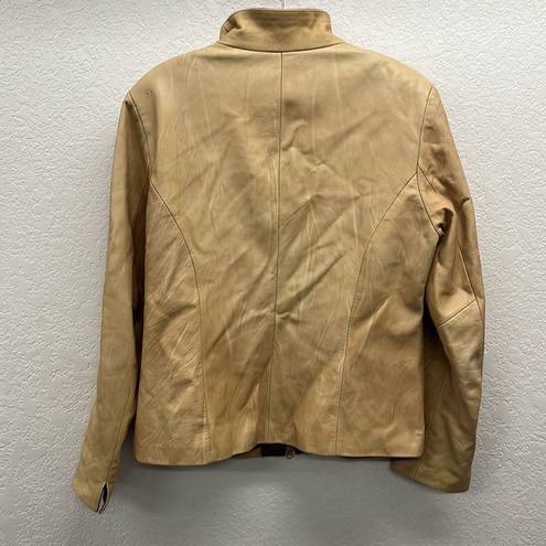 Vera Pelle  Vintage Tan Leather Jacket 16 L