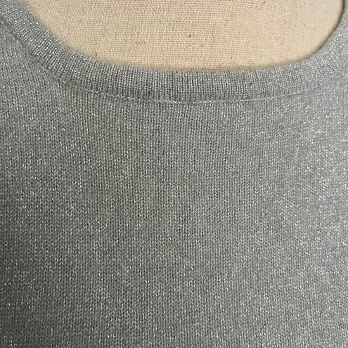 Karen Kane  Lifestyle Cashmere Blend Womens Sweater Size L Sleeveless Metallic