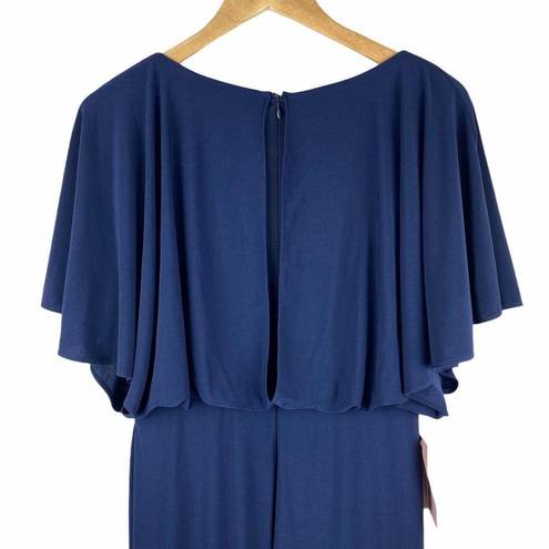 BHLDN NEW  Lena Navy Draped Slit Dress Size 0