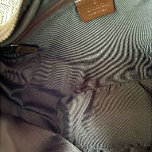 Gucci GG Monogram Canvas and Leather Shoulder Bag